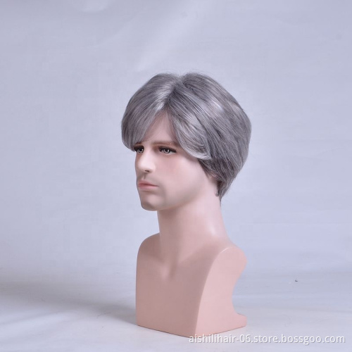 Anime Cosplay short hair wig black butler grey man cheap Bob fashion party synthetic wig